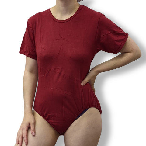 Dark Red Cotton Bodysuit second image