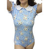 Blue Baby Bunny Collared Bodysuit