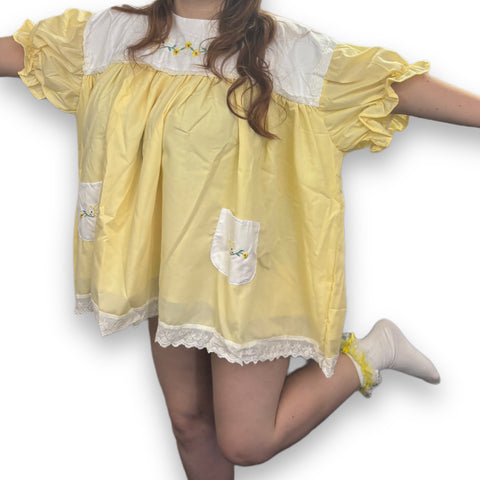 Vintage Lil Bird Embroidered Baby Doll Dress second image