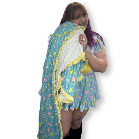 Ducky Bath Time Snuggle Blanket Large second image