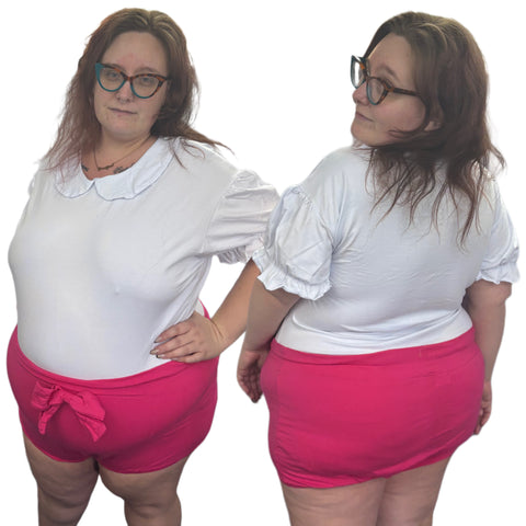 Hot Pink Ruffle Bloomer Shorts second image