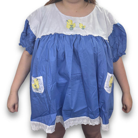 Toy Ducky Embroidered Baby Doll Dress second image