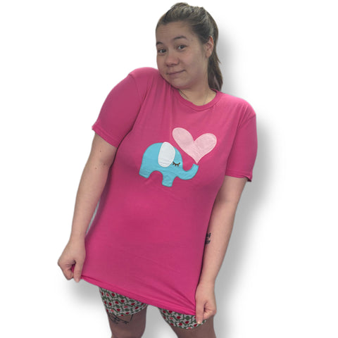 Pink Elephant Cotton Shirt second image