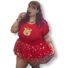V2 Holiday Reindeer TuTu Romper Dress