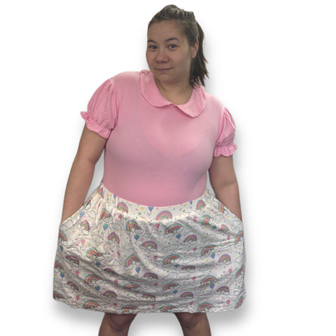 Pink Cotton Collared Bodysuit second image