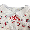 Cherry Embroidered Baby Doll Dress