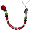 Strawberry Girl Silicone Teether Pacifier Clip