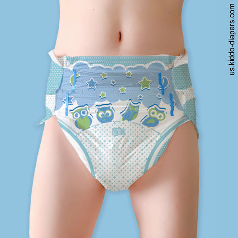 Kiddo Owl Night Print 1 Adult Diaper Single second image