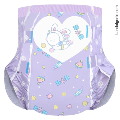 Land of Genie Astronaut Bunny Print 1 Adult Diaper Single second image