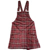 Second Chance Red Plaid Suspender Skirt