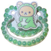 Dino Bear Hand Crafted Deluxe Pacifier