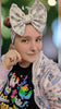 LKB's Prints Large Fabric Handmade head wrap with Bow