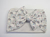 LKB's Prints Large Fabric Handmade head wrap with Bow