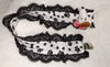 Dogs & Paws Plush Ruffle Deluxe Pacifier Clip