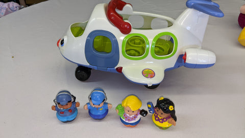 Fisher Price Little People Lil Movers Airplane 2005 Vehicle SECOND CHANCE TOYS second image