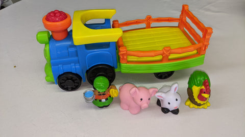 Fisher-Price Little People Toddler Toy Train Choo-Choo Zoo with Music Sounds SECOND CHANCE TOYS second image