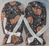 Grey Fall Bear Adult Mittens