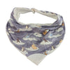 Grey Good Night Bear Bandana Teething Drool Bib
