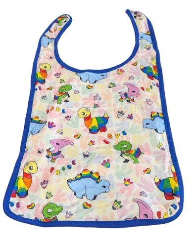 Pride Dino Double Sided Adult Bib second image