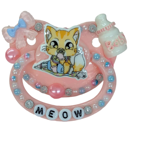 Miko Kitty Hand Crafted Deluxe Pacifier second image