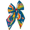  Blue Rainbow Bear Large Bow