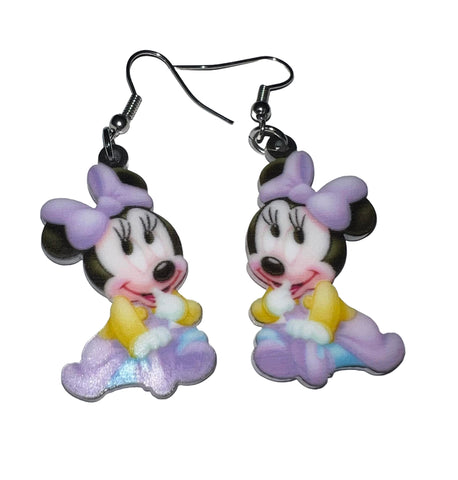 Boutique Earrings Mouse Girl second image