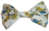 Yellow Guys Fabric Hair Bow *