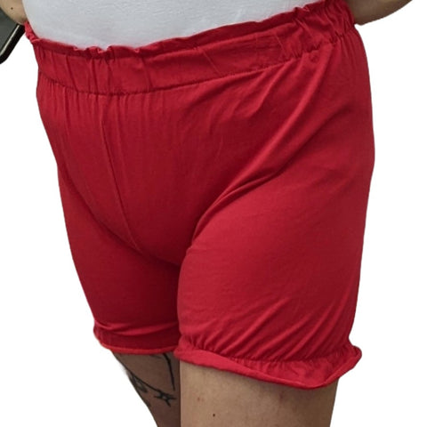 Red Cotton Bloomer Shorts second image