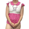Pretty Kitty Collared Cotton Bodysuit