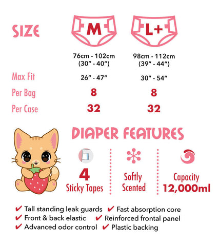 Rearz Omutsu Purrfection ABDL 1 Adult Diaper Sample second image