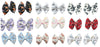 LKB Prints 2pc Fabric Handmade Hair Bow