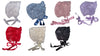 Lace Adult Baby Bonnet Multi Colors