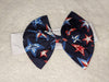 Independence Day White Red Stars Fabric Hairband