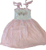 Pink/White Baby Smock Halter Summer Dress