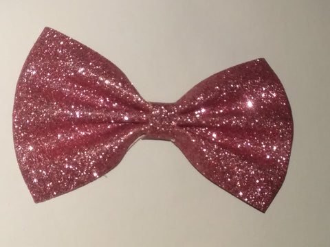 Glitter Leather Hair Bows 5