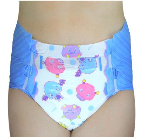 Rearz DISCONTINUED Lil' Monsters ABDL 1 Adult Diaper Sample second image