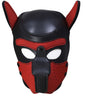 Dog Cosplay Hood Puppy Pet Role Play Mask Red/Black