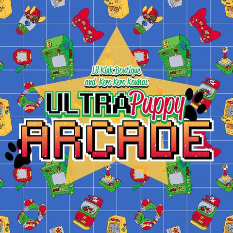 Ultra Puppy Arcade Gamer Fabric Hair Bow second image