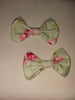 A Touch of Spring Fabric Hair Bow 2pc Set