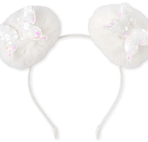 Flip Sequin Butterfly Pom Pom Hairband second image