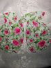 Floral Matching 3pc Bib Mittens Hat Set Set107