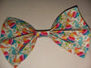 Sea Horse Synthetic Leather Hair Bows 6.5" - 7"