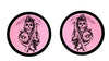 Death Cabochon Stud Earrings
