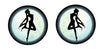 Anime Cabochon Stud Earrings