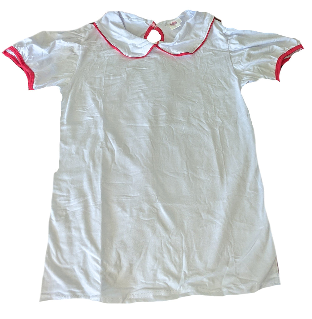 Red Trim Collared Shirt