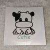 Cutie Cow Vinyl Sticker
