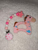 Horse Silicone Teether Chewing Toy Pacifier Clip