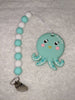 Ocean Octopus Silicone Teether Chewing Toy Pacifier Clip