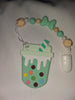 Milkshake Silicone Teether Chewing Toy Pacifier Clip