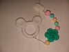 Mouse SILICONE TEETHER CHEWING TOY PACIFIER CLIP Mouse TC463